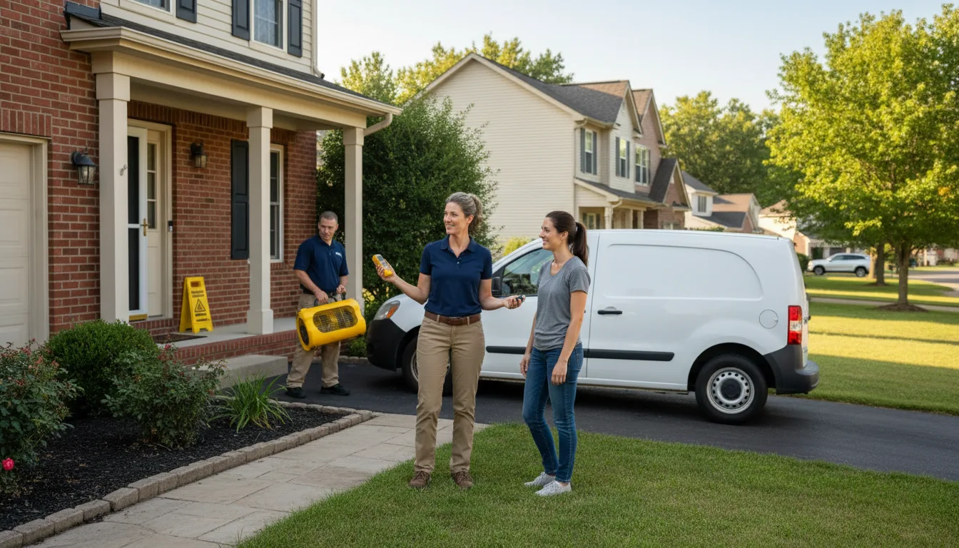 Residential water damage restoration in Fogelsville, PA